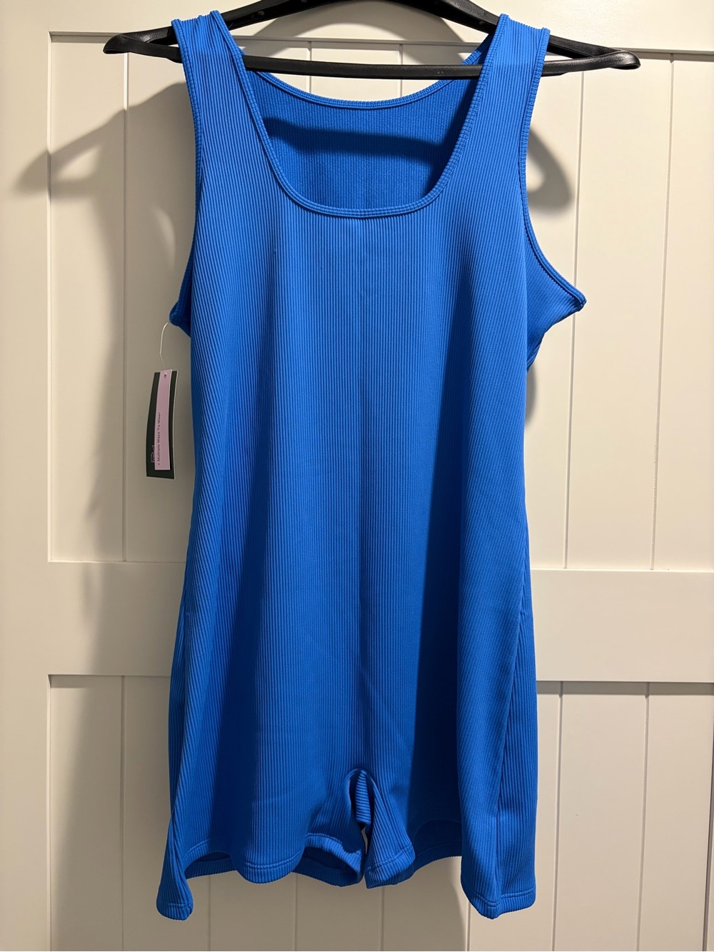 wild fable Ribbed Tank Romper in Bright Blue